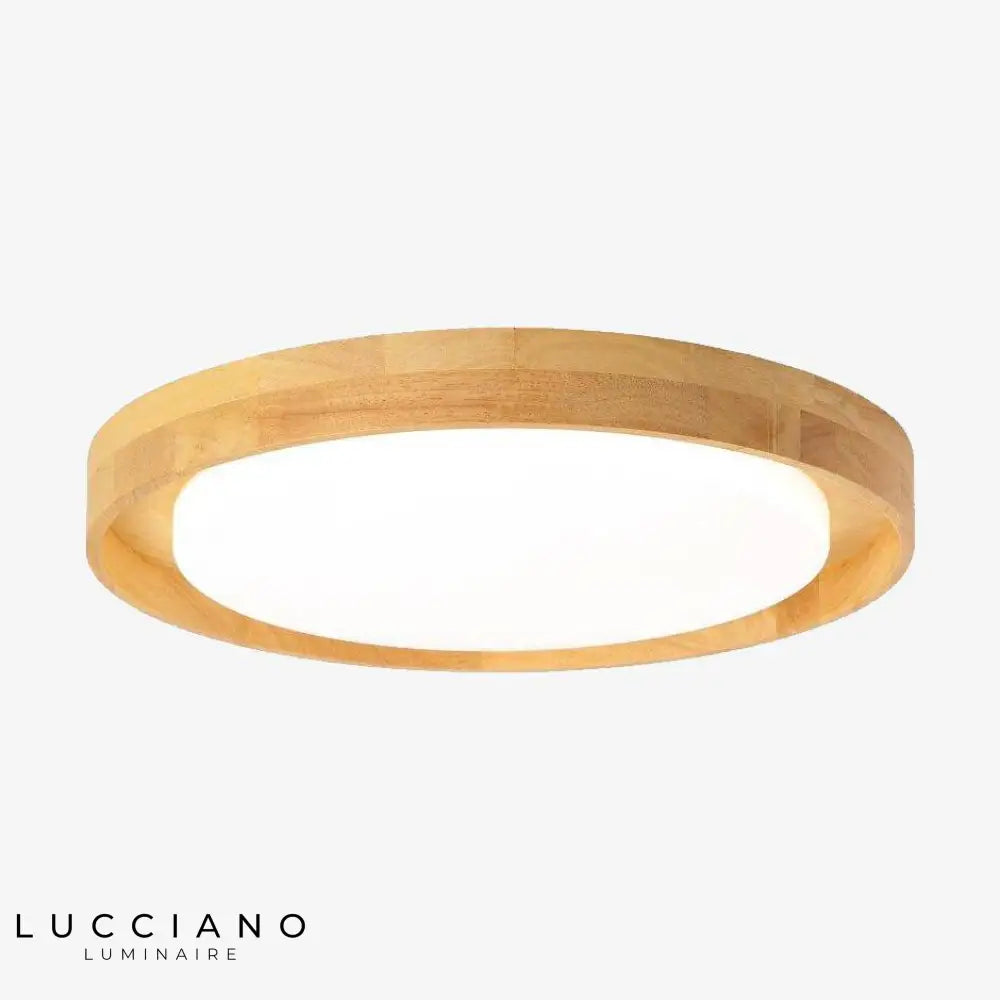 Plafonnier Rond En Bois Led Design Luminaire Chambre