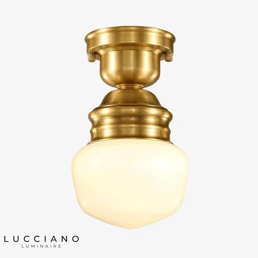 Plafonnier Vintage Doré Luminaire Chambre