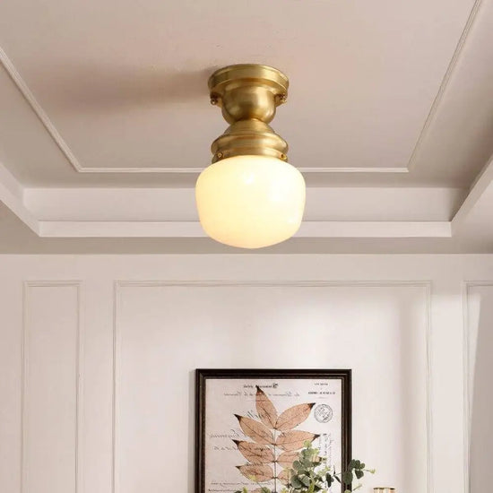 Plafonnier Vintage Doré Luminaire Chambre