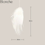 Plume Led Romantique Suspendue Froide Luminaire Chambre