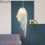 Plume Led Romantique Suspendue Luminaire Chambre