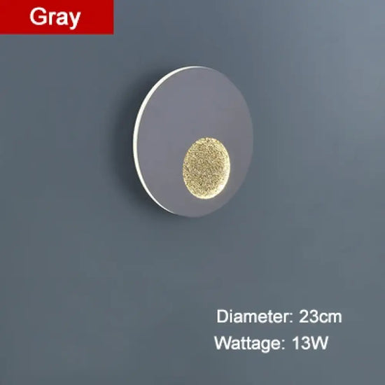 Postmodern Design Élégant Lumineux Minimaliste Contemporain A Gris / Lumière Naturelle Applique