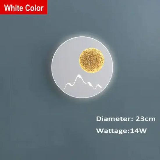 Postmodern Design Élégant Lumineux Minimaliste Contemporain B Rond Blanc / Lumière Naturelle
