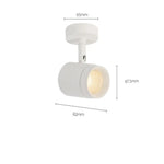 Projecteur Led Ajustable Design Hevea Blanc / 7W Chaude Luminaire Chambre