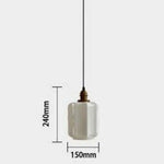 Samy Suspension Vintage Verre Blanc Luminaire Cuivre