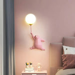 Sandyha Ours Led Lune Chambre Enfants Applique Murale