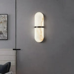 Semi-Cylindre Led Marbre Design Élégant Luminaire Applique Murale Chambre