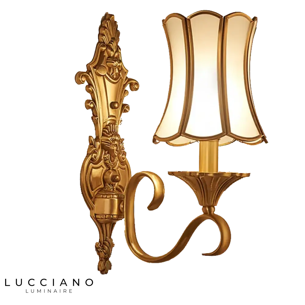 Sofeina Lampe Murale Design Laiton Élégant Applique Chambre