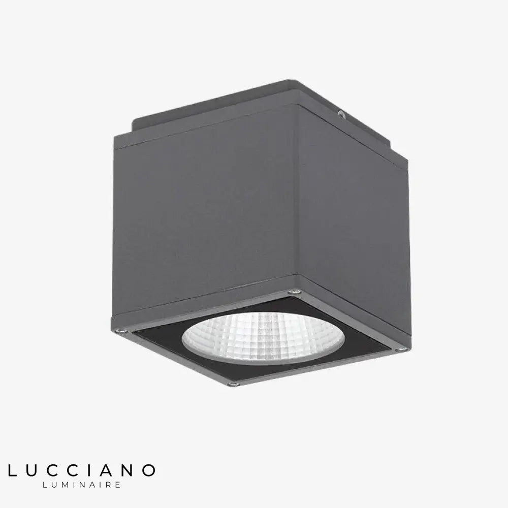 Spot Led Carré Design Extérieur Luminaire Cuivre