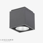 Spot Led Carré Design Extérieur Luminaire Cuivre