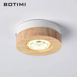 Spot Led En Bois Botimi Rond Luminaire Cuivre