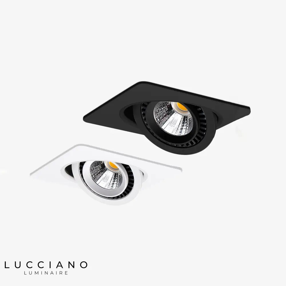 Spot Led Moderne À Base Carrée Rotative Luminaire Chambre