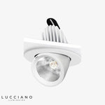 Spot Led Pivotant Blanc Aluminium Naturelle / 5W Luminaire Chambre