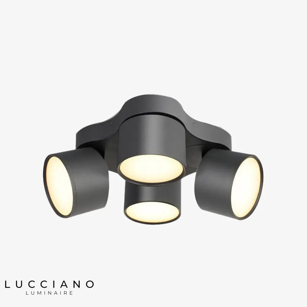 Spot Led Vico Orientable Moderne Noir / Chaude Luminaire Chambre