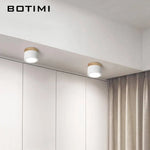 Spots Led Cylindriques Base Bois Luminaire Chambre