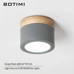 Spots Led Cylindriques Base Bois Luminaire Chambre