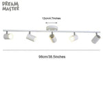 Spots Led Modernes Ajustables Blanc - 5 Lampes Luminaire Chambre