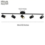 Spots Led Modernes Ajustables Noir - 5 Lampes Luminaire Chambre