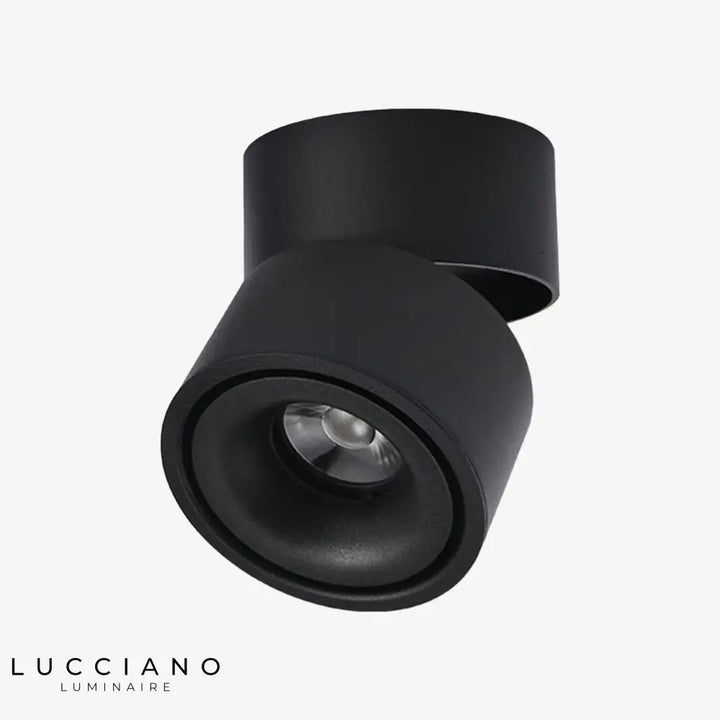 Spots Led Ronds Orientables Design Noir / 7W Froide Luminaire Chambre