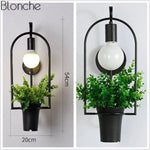 Support Mural Vintage En Métal Pour Plantes Luminaire Cuivre