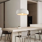 Suspension Abat-Jour Arrondi Blanc Mango Luminaire Chambre