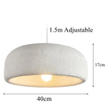 Suspension Abat-Jour Arrondi Blanc Mango Luminaire Chambre