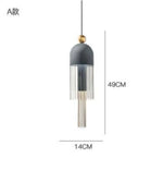 Suspension Arrondie Métal Coloré Tassel A / Froide Luminaire Doré