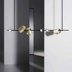 Suspension Art Déco Noir Doré Led Luminaire Chambre