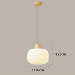 Suspension Bois-Aluminium Adara Scandinave 30 Cm Luminaire Chambre