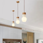 Suspension Bois-Aluminium Adara Scandinave Luminaire Chambre