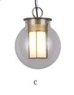 Suspension Boule Verre Fumé Loft C Luminaire Chambre