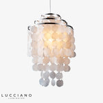 Suspension Cercles Confettis Naturelle Luminaire Chambre