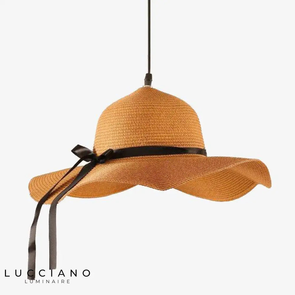 Suspension Chapeau De Paille Straw Luminaire Chambre