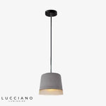 Suspension Ciment Luckyled Design Luminaire Chambre