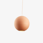 Suspension Colorée Métal Ronde Klint Orange / 15Cm Luminaire Doré