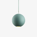 Suspension Colorée Métal Ronde Klint Vert / 15Cm Luminaire Doré