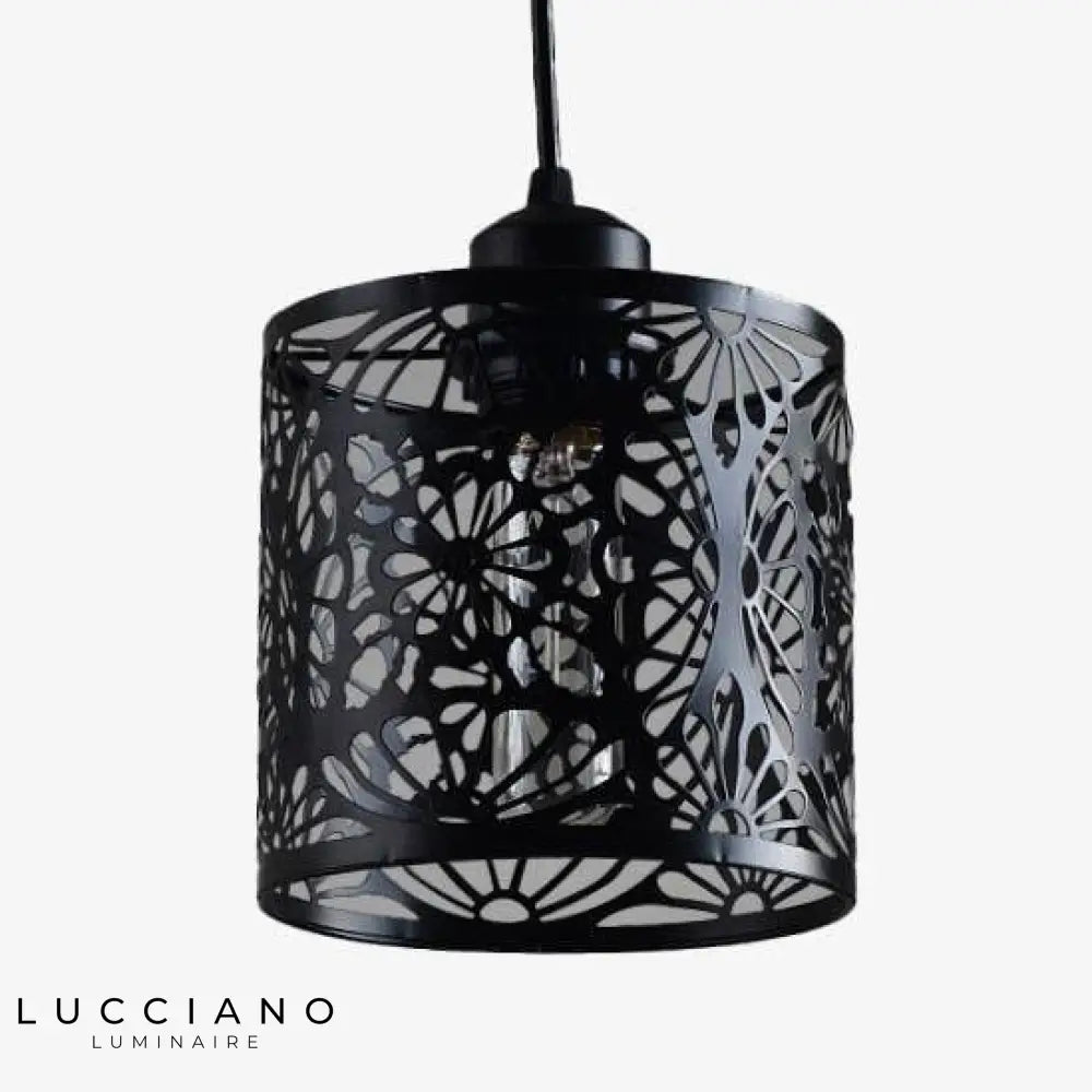 Suspension Cône Noir Nordic Retro Noir Luminaire Chambre