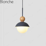 Suspension Créative Led Métal Coloré Gris Luminaire Chambre