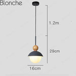 Suspension Créative Led Métal Coloré Luminaire Chambre