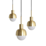 Suspension Demi-Sphère Dorée Nordic Luminaire Chambre