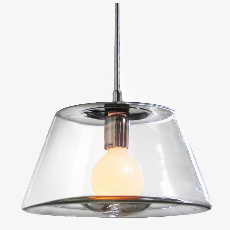 Lampe triangle en verre LED