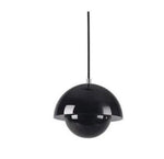 Suspension Design Led Clizia Fleur Couleur Noir Luminaire Doré