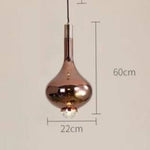 Suspension Design Verre Ou Chrome Rose Gold Luminaire Chambre