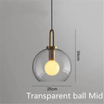 Suspension En Verre Formes Loft B - Transparent Luminaire Chambre