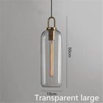 Suspension En Verre Formes Loft E - Transparent Luminaire Chambre