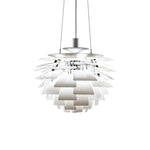 Suspension Florale Colorée Pétales Blanc / 38Cm Luminaire Chambre