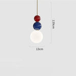 Suspension Ginna Métal Et Boules Colorées B Luminaire Chambre