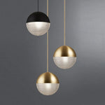 Suspension Globe En Verre Et Métal Luminaire Chambre