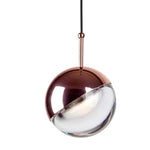 Suspension Globe Verre Et Métal Luminaire Chambre