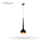 Suspension Holigoo Chromée Design Noir Luminaire Chambre